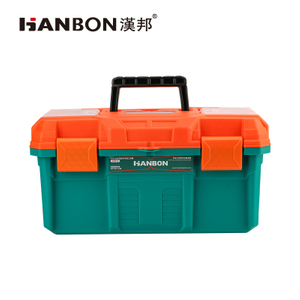 Portable Heavy Duty Tool Box with Removable Compartment Tray