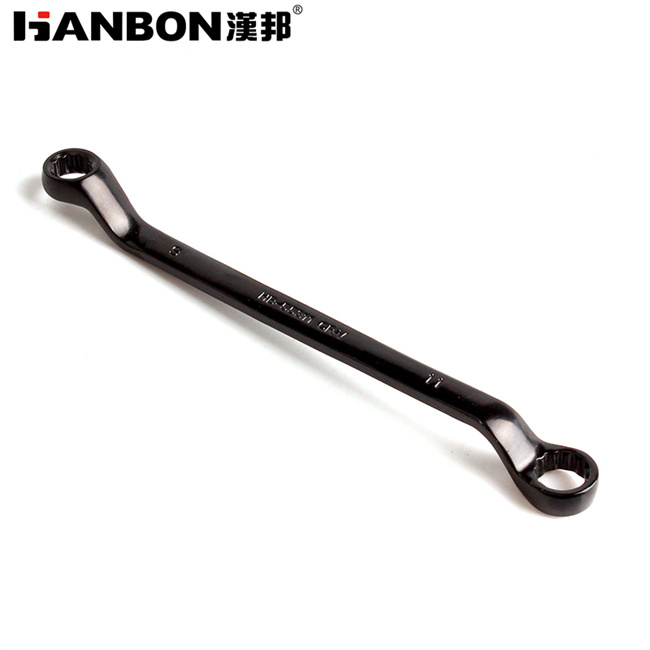 HANBON Offset Double Ring Box Spanner, CR-V Steel for Auto Repair