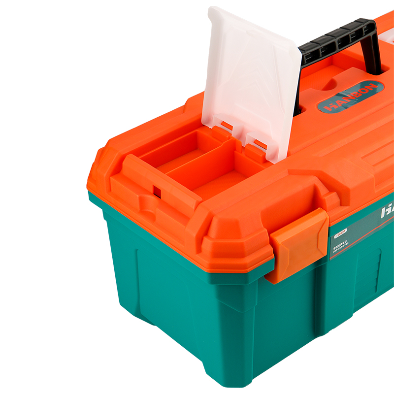 HANBON Plastic Tool Box With Removable Tray | Tool Storage Organizer