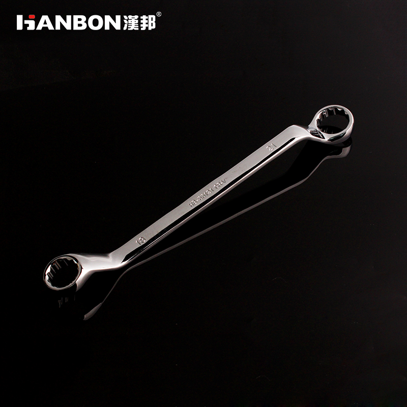 HANBON Offset Double Ring Box Spanner, CR-V Steel for Auto Repair