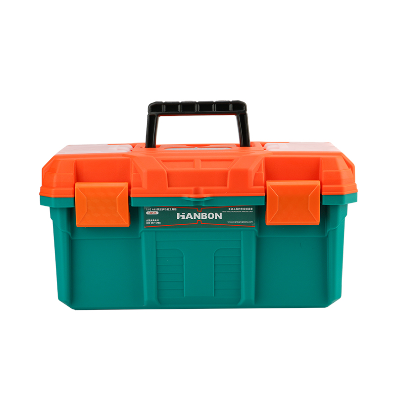 Portable Heavy Duty Tool Box with Removable Compartment Tray