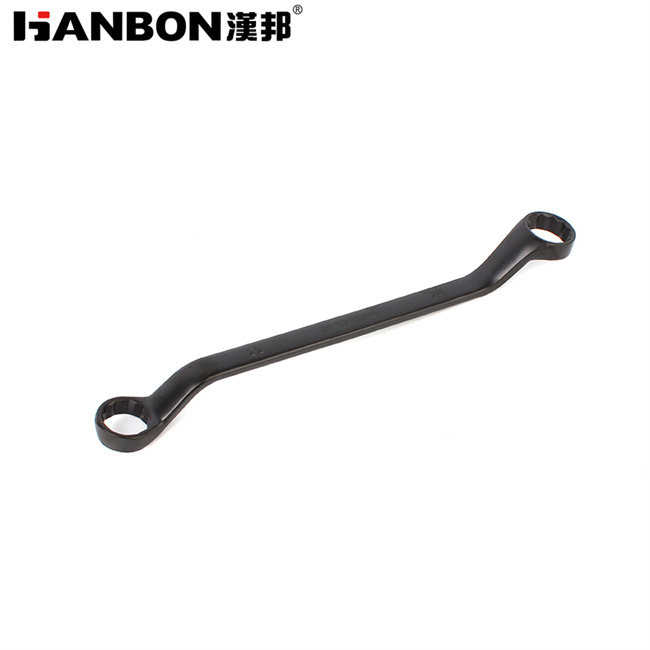 HANBON Offset Double Ring Box Spanner, CR-V Steel for Auto Repair