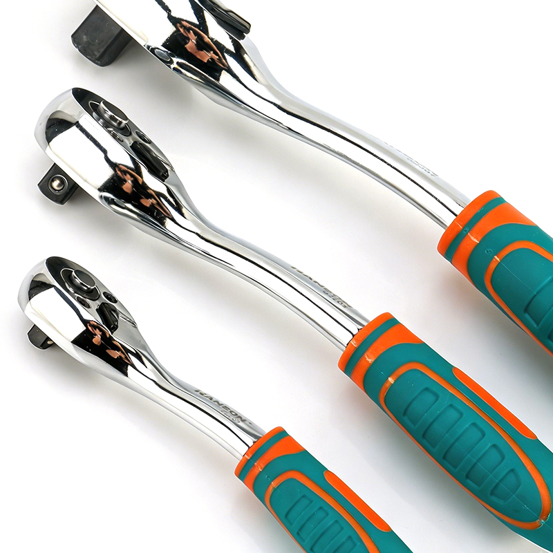 72-Tooth Two-tone Handle Ratchet Wrench