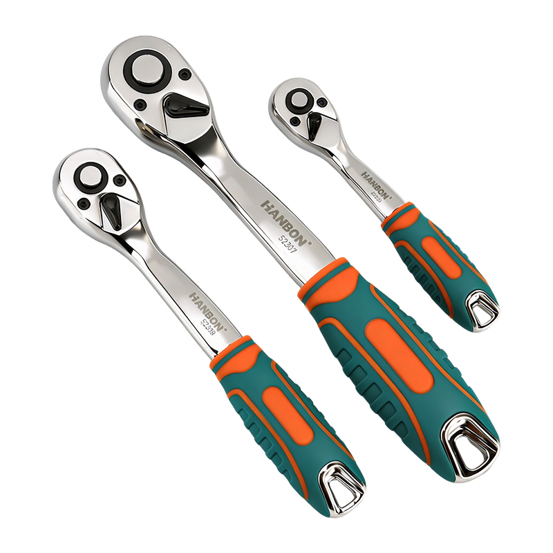 72-Tooth Two-tone Handle Ratchet Wrench